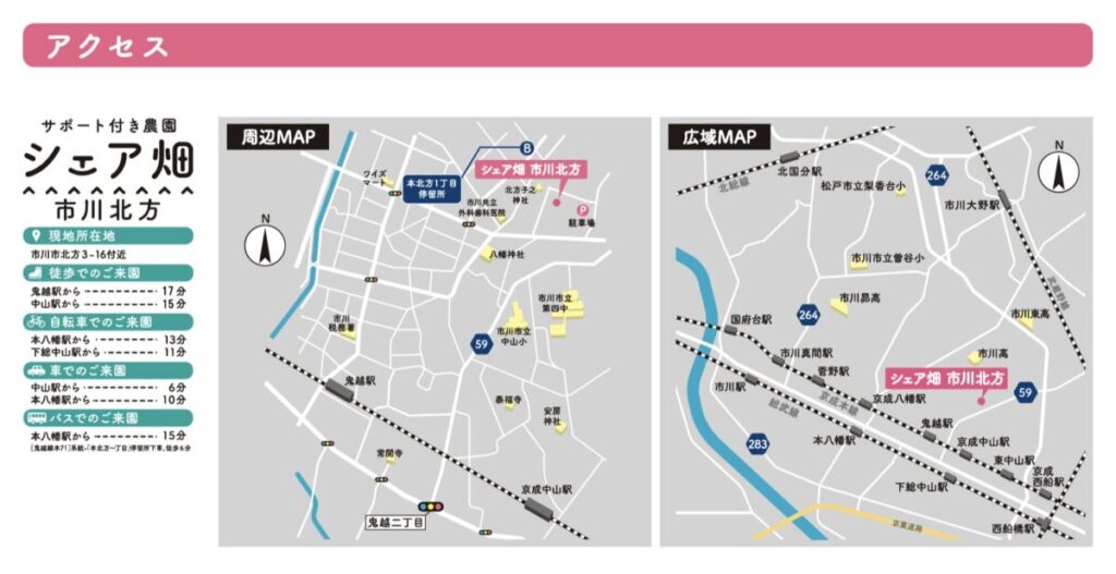 千葉県市川市北方3-16付近