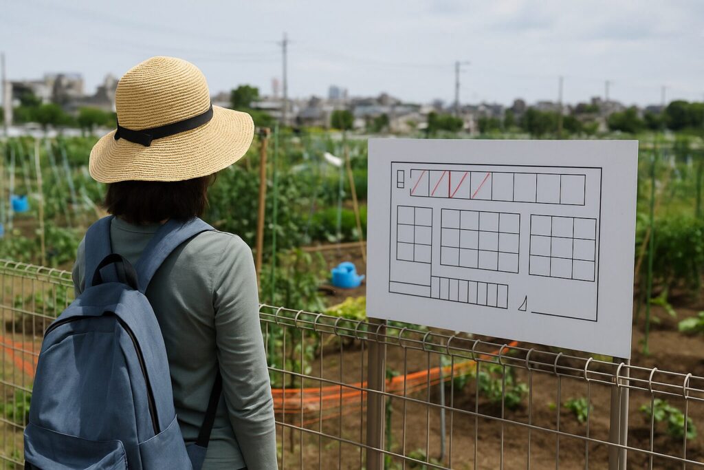 シェア畑見学予約と空き区画の動き