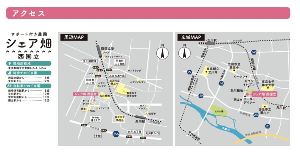 東京都国立市青柳1-2-3、1-2-4