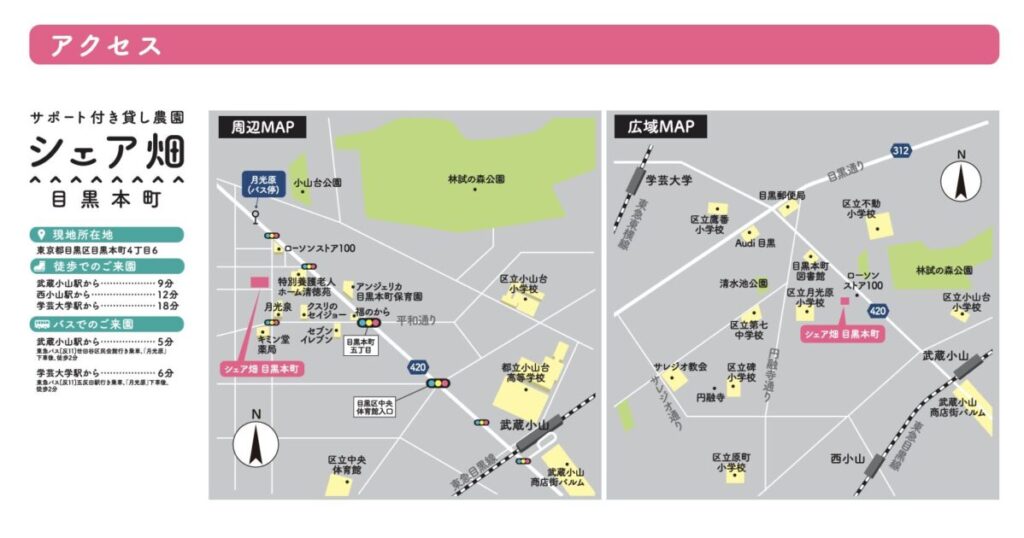 東京都目黒区目黒本町4-6 南側の畑