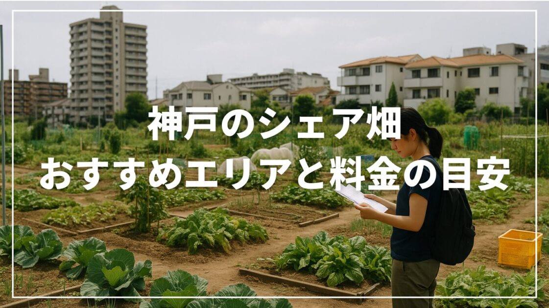 神戸のシェア畑｜おすすめエリアと料金の目安【距離×月額×ルールで比較】