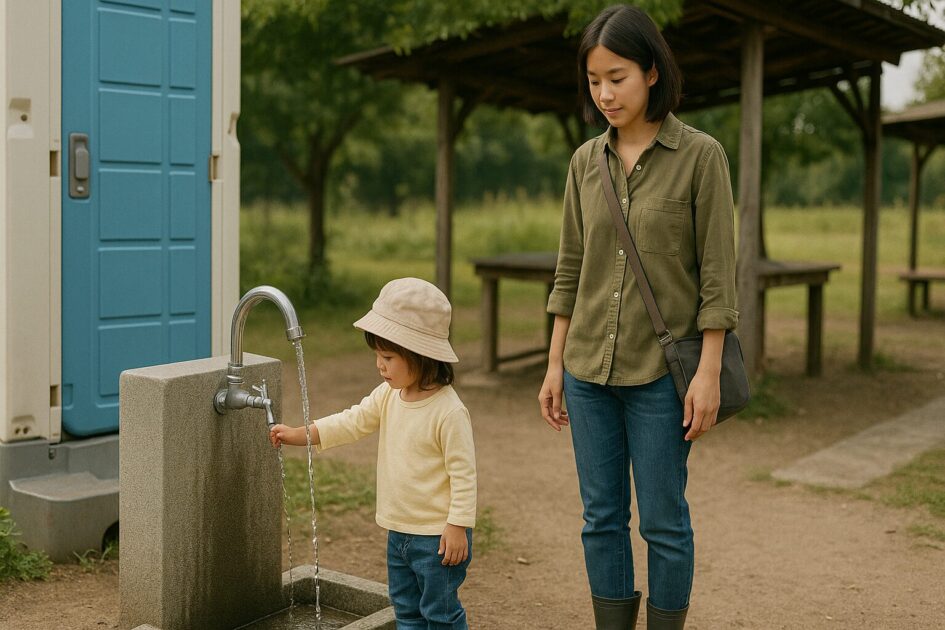 シェア畑未就学児OK設備の見極め（トイレ・手洗い・日陰・水場の足元）
