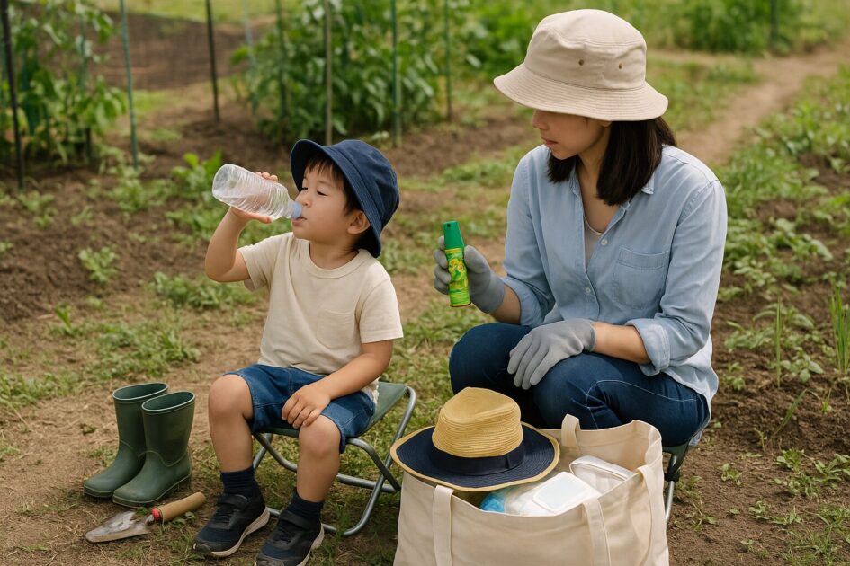 シェア畑|子連れの持ち物(最小セット7)
