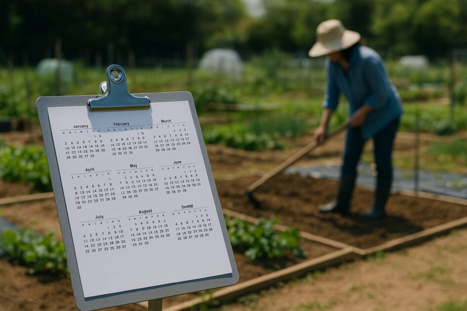 シェア畑の募集カレンダー：春・秋の波を先取り