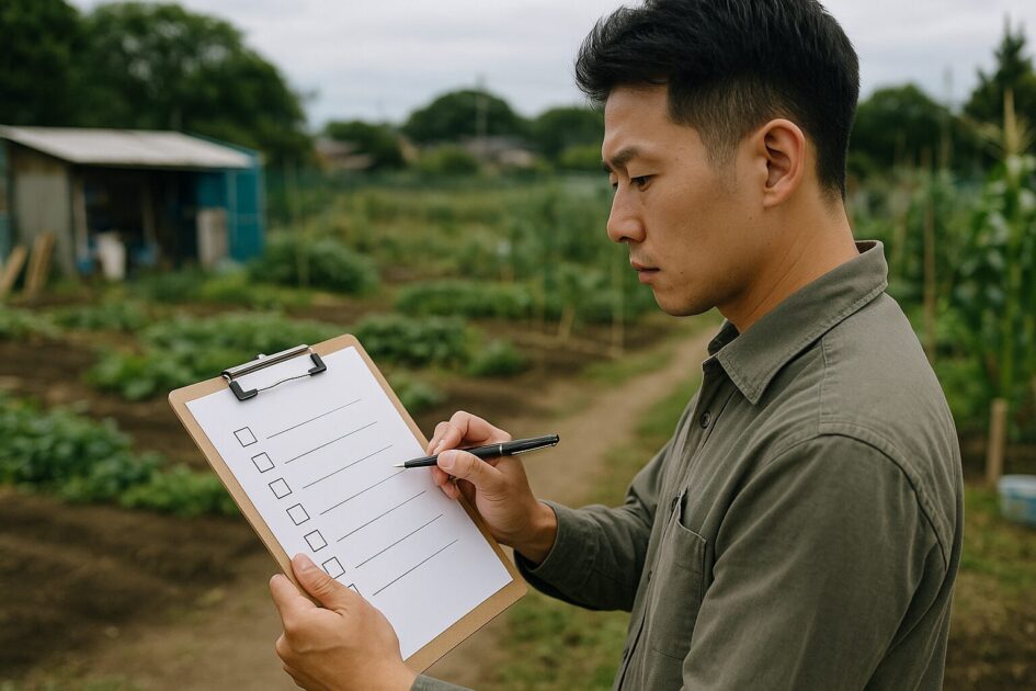 貸し農園NG即判断リスト（距離×園路×水場×資材置き×ルール×駐車動線）
