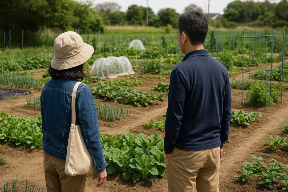 シェア畑の見学で外さない3点(サイズが決まる)