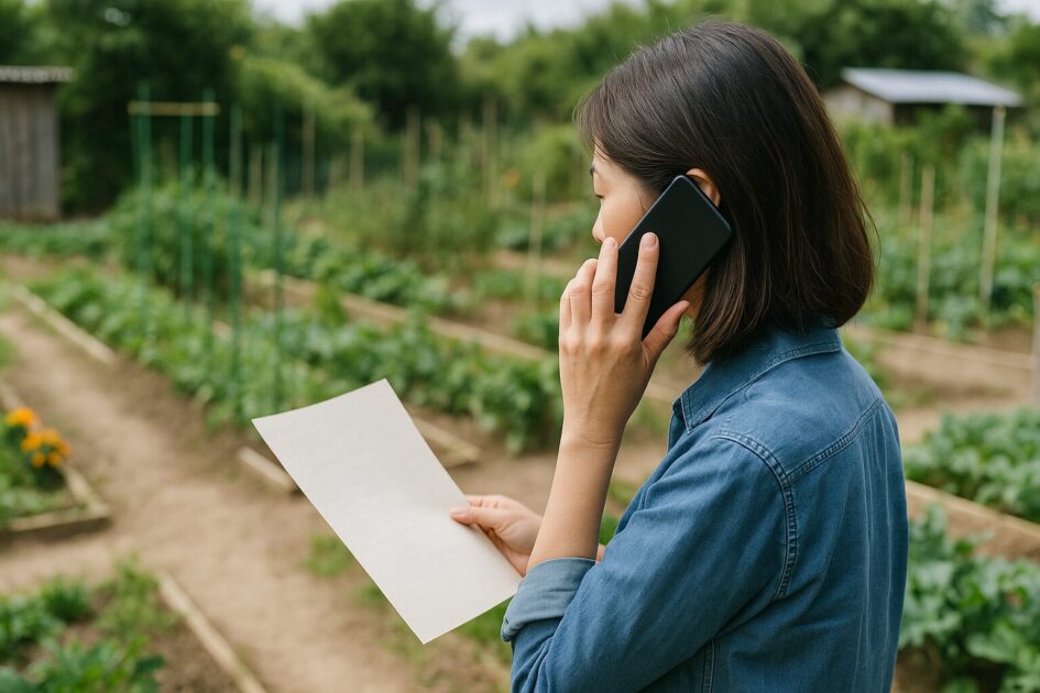 貸し農園見学連絡文例｜言い回しが整うと見学に集中できる