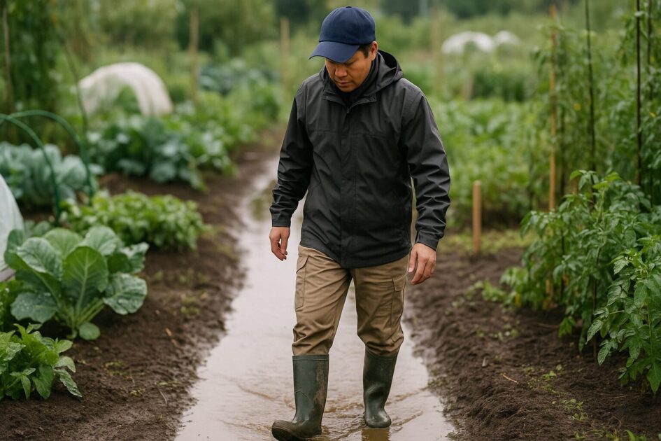 貸し農園雨上がり対策｜雨上がりは「動線を守って、応急だけ」