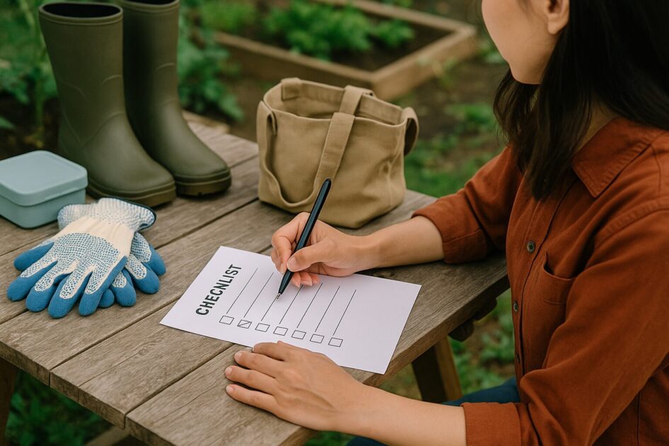 貸し農園デビュー前に「持ち物リスト」が大切な理由