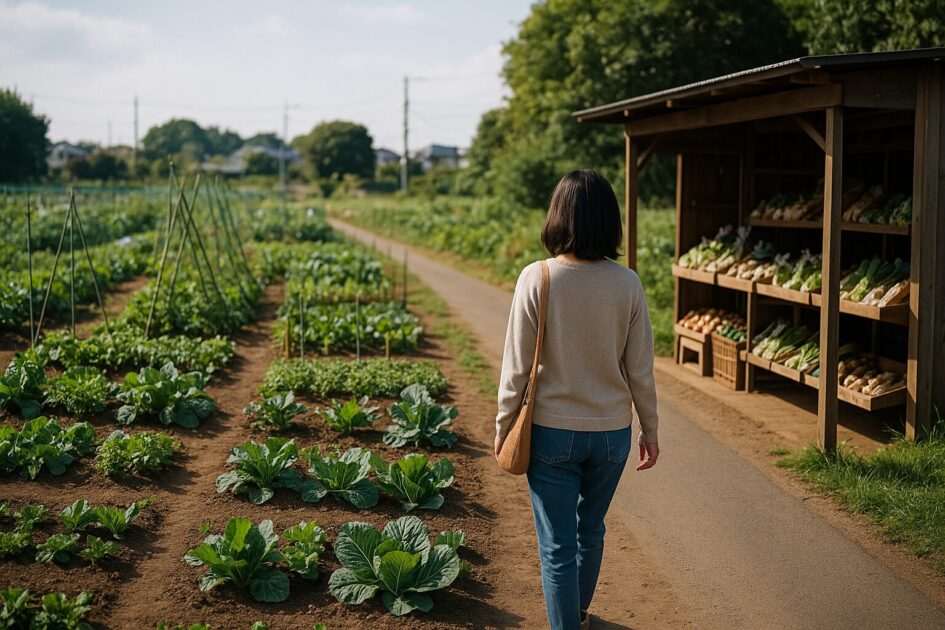 貸し農園と直売所を一筆書きで回るメリット