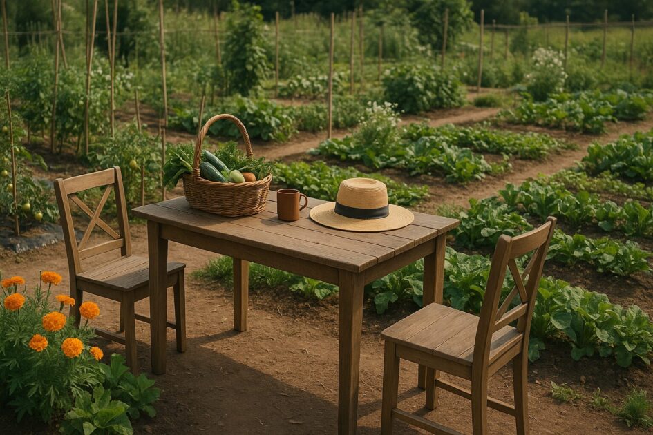 貸し農園おしゃれに映える背景づくりと小道具の置き方