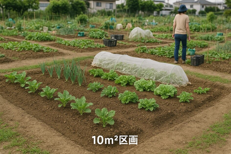 10㎡区画のイメージと前提条件をそろえる