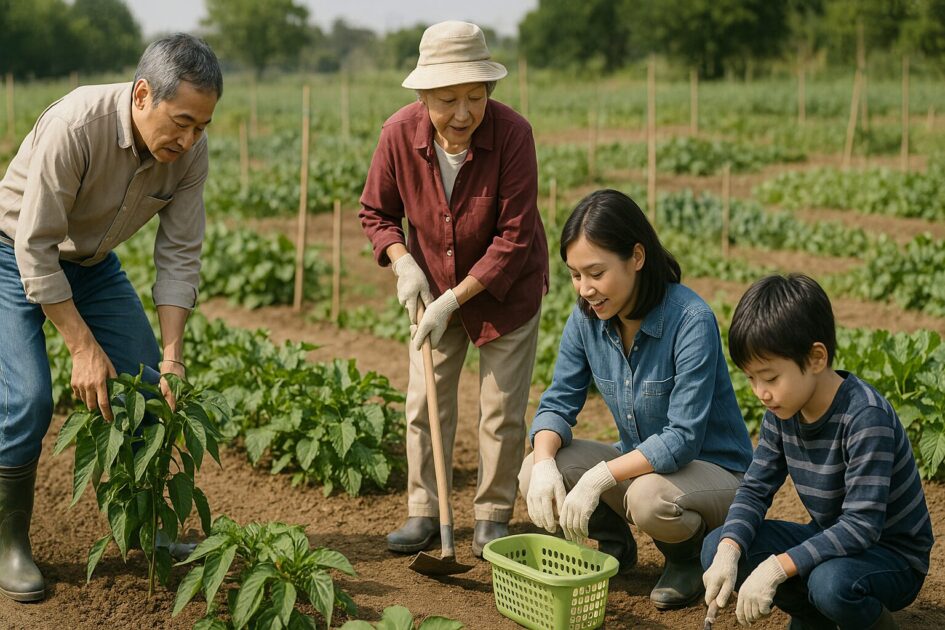貸し農園家族分担｜家族別ケーススタディ（共働き／三世代／受験期）