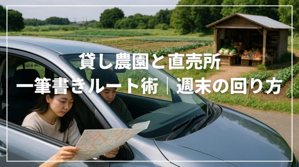 貸し農園と直売所の一筆書きルート術｜週末の回り方