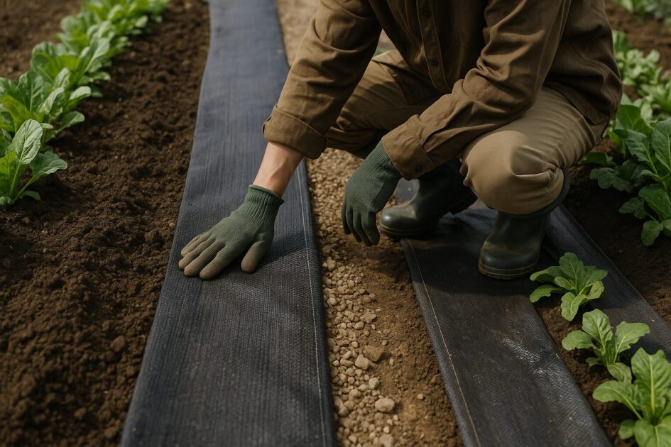 貸し農園防草時短畝際の仕上げ｜めくれ・隙間・交差部の三点を潰す