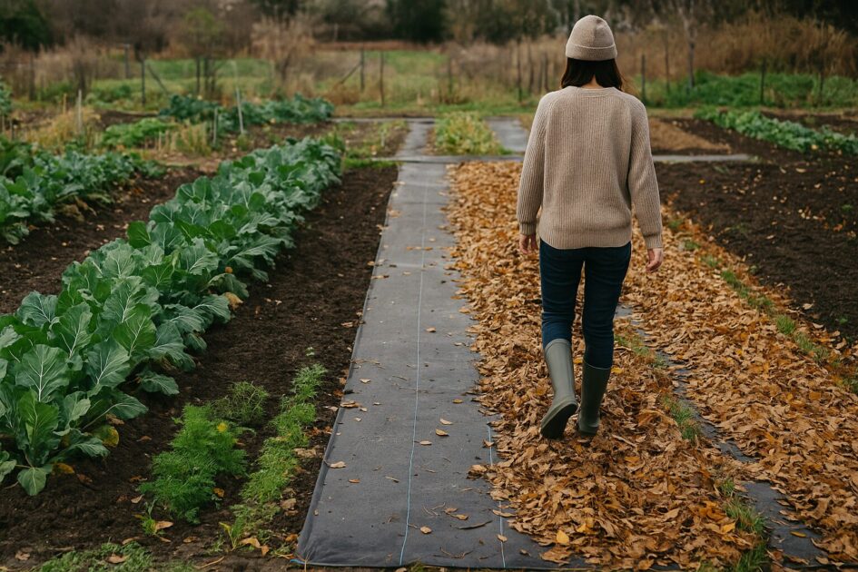 貸し農園防草時短の季節運用｜春夏は泥はね、秋冬は落葉・ぬかるみ対策