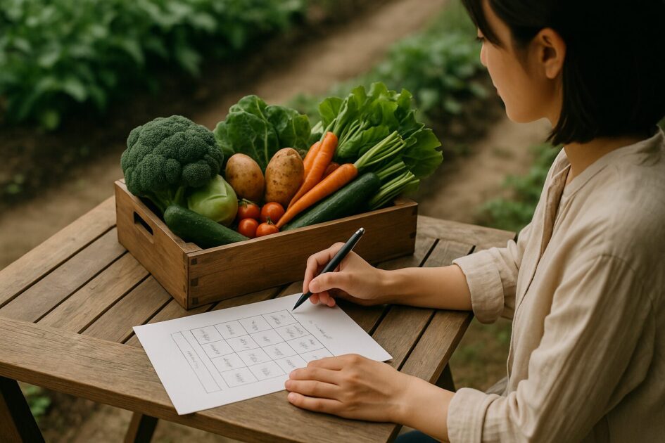 有機野菜セット取り寄せから栽培計画へ：春夏秋冬の品目マップ