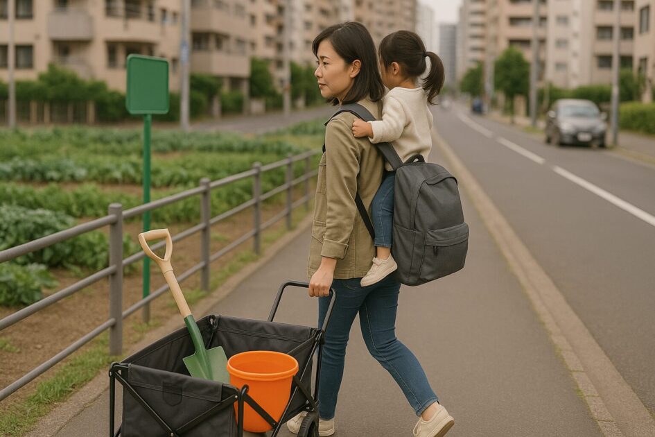 シェア畑の貸出｜子連れ・駅徒歩・車なしの道具動線