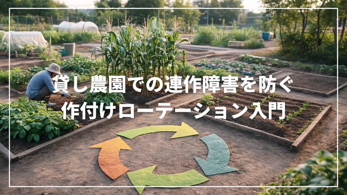 貸し農園での連作障害を防ぐ作付けローテーション入門