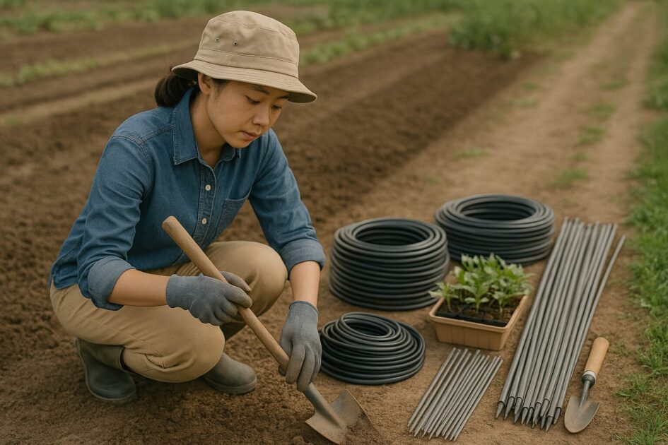 貸し農園の資材｜買う／待つ／借りるの早見表