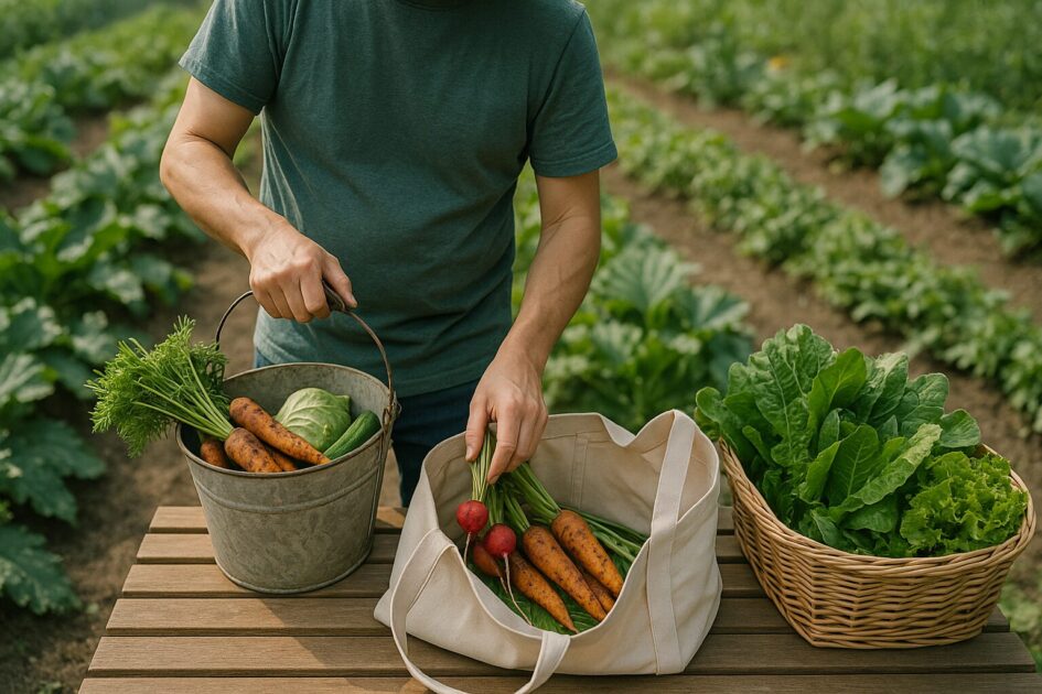 貸し農園収穫〜持ち帰りまでのポイント