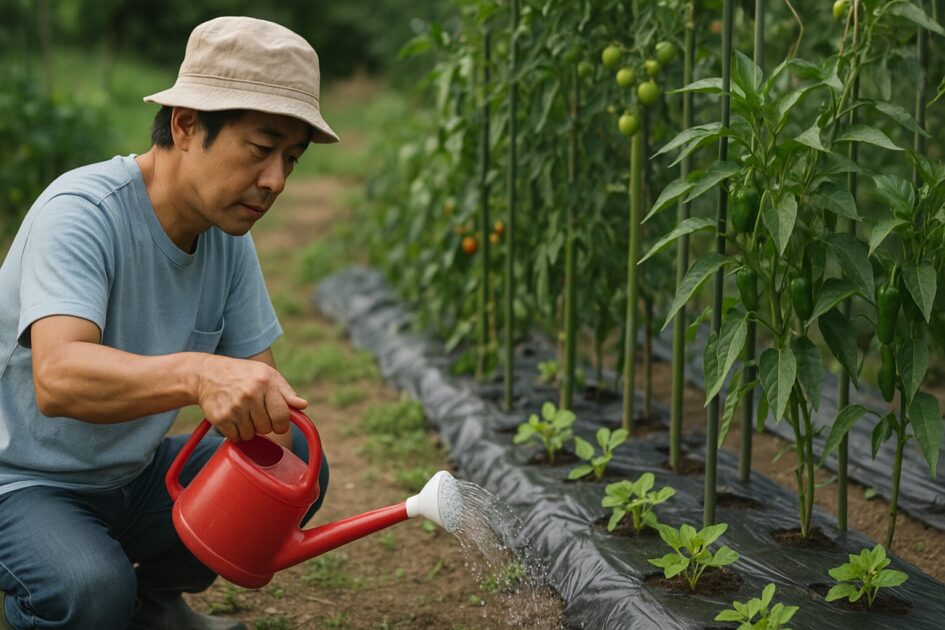 週末家庭菜園を続けるための水やり・マルチ・通い方の工夫