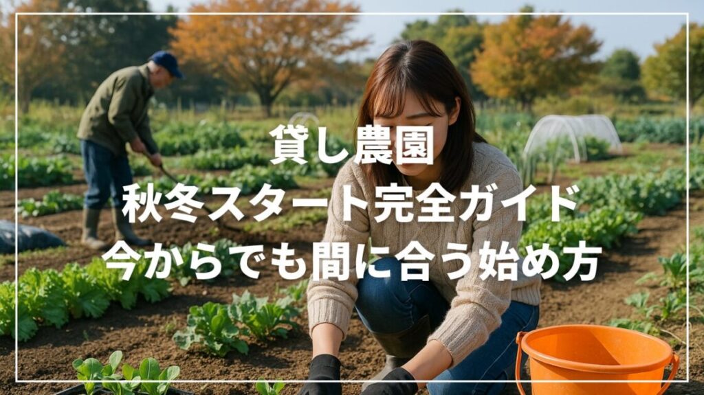 貸し農園秋冬スタート完全ガイド｜今からでも間に合う始め方