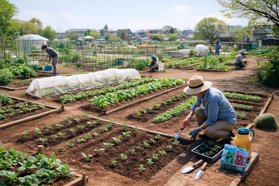 貸し農園初心者の春スタート編｜3〜5月にまいて夏にたっぷり収穫するプラン