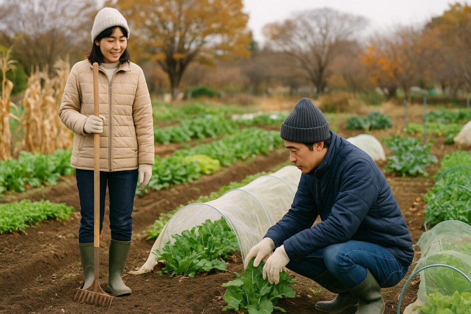 貸し農園週1で続ける運用（秋冬版）