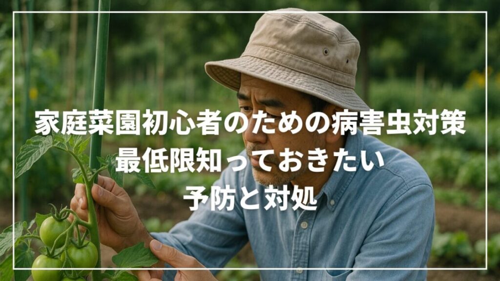 家庭菜園初心者のための病害虫対策｜最低限知っておきたい予防と対処