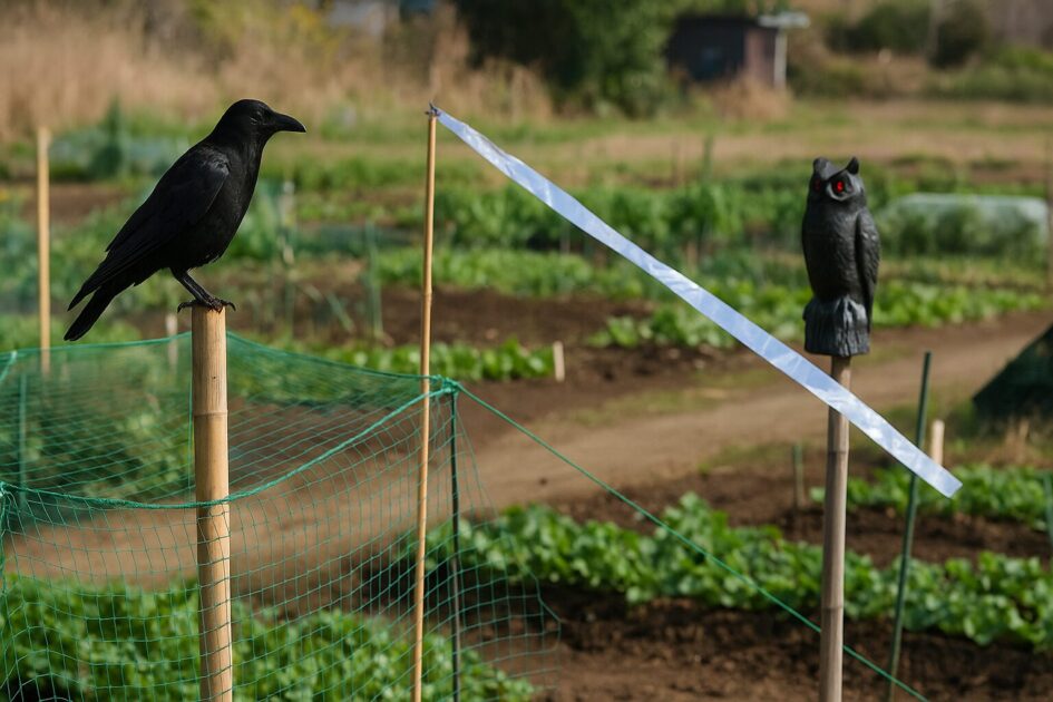 貸し農園防鳥カラス対策の基本｜ネット・テープ・ダミーの使い分け