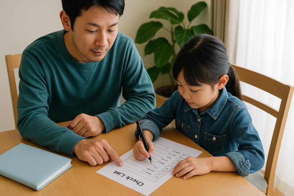 家族で共有できる「貸し農園持ち物チェックシート」の作り方