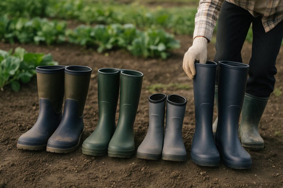 季節別に見る家庭菜園の長靴選び