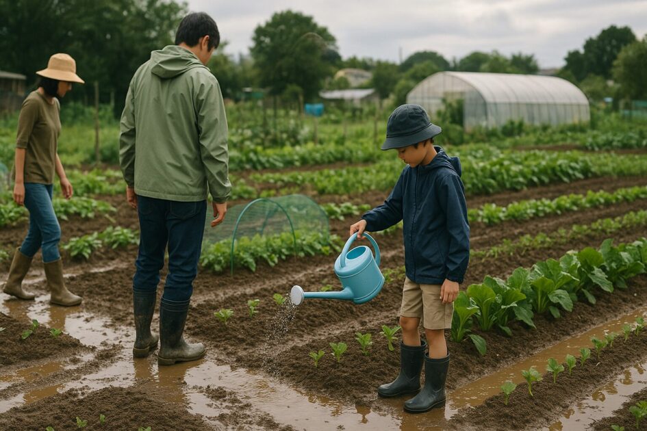 貸し農園家族分担｜トラブル時のハンドリング（雨上がり・高温・不在）