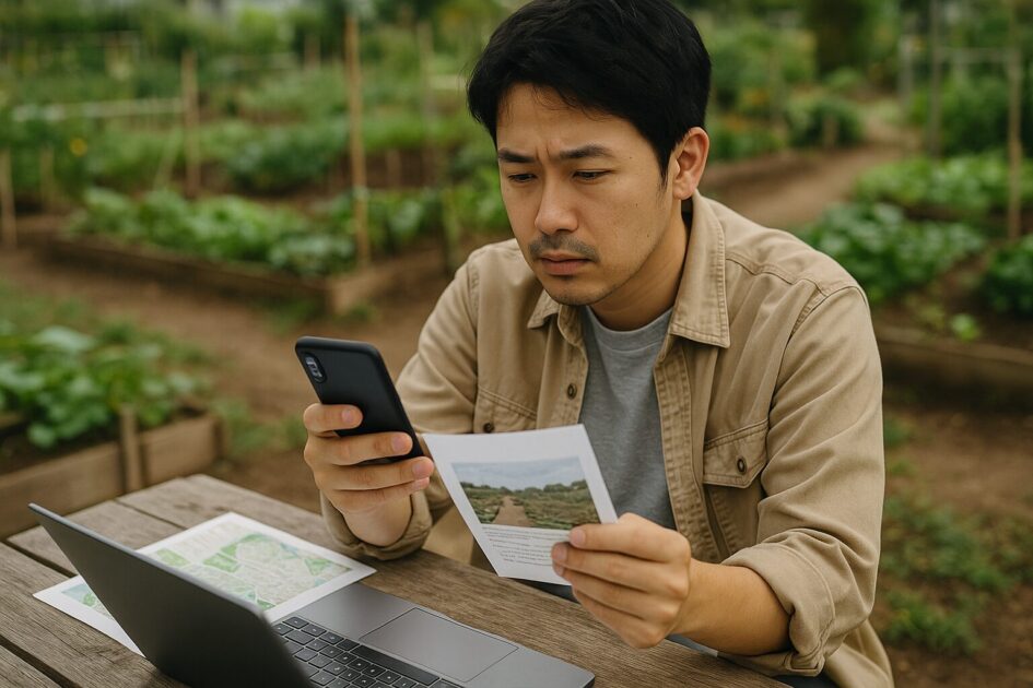 貸し農園混雑うるさい事前リサーチのやり方｜地図・写真・口コミ・細則
