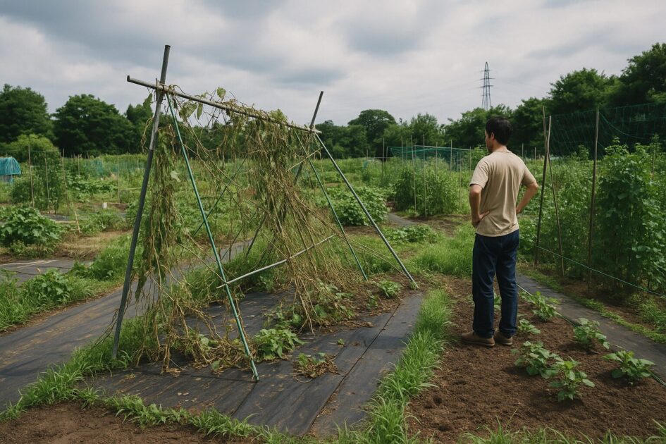 貸し農園被害を減らす区画設計｜通路・支柱・防草を台風目線で見直す