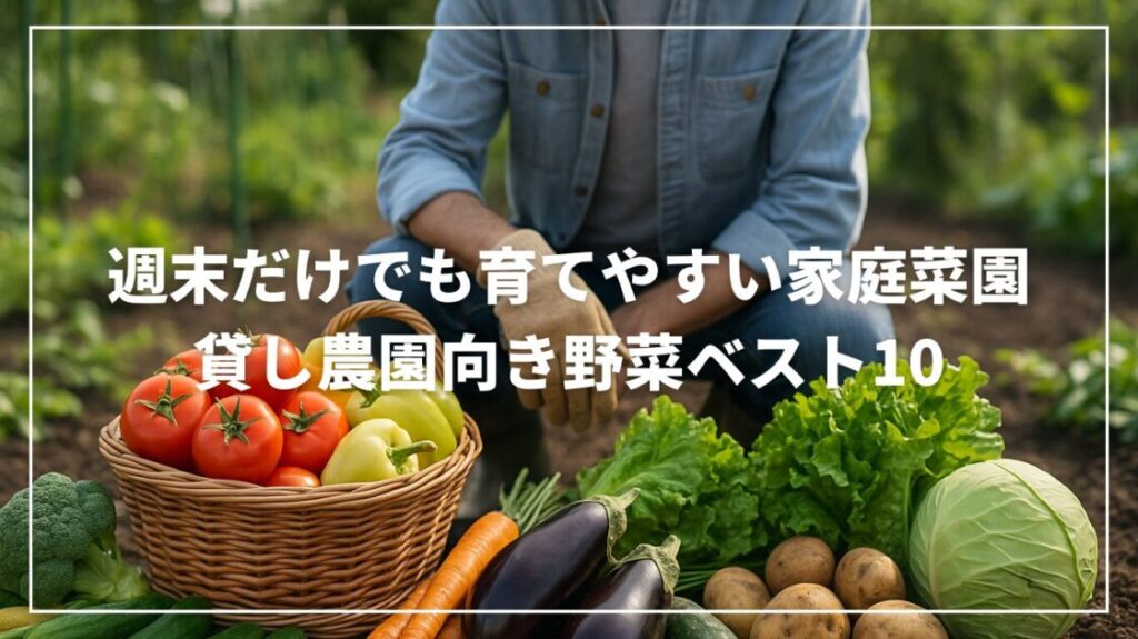 週末だけでも育てやすい家庭菜園・貸し農園向き野菜ベスト10