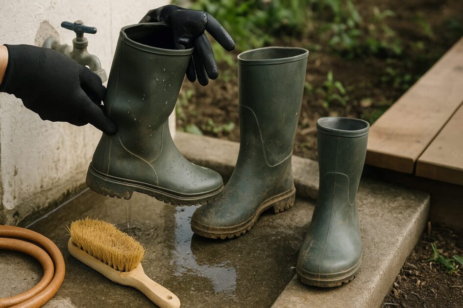 家庭菜園用長靴を長持ちさせる手入れと保管