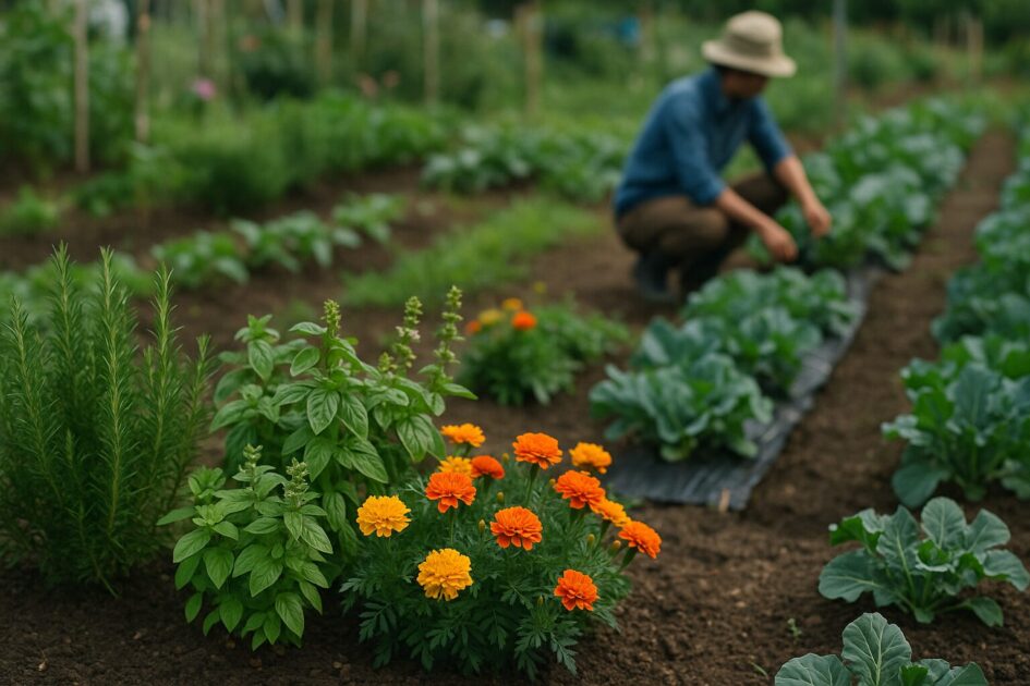 貸し農園でハーブと花を混植するメリット