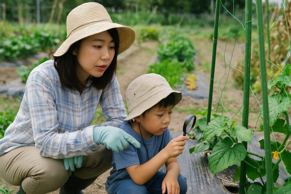 貸し農園で子どもと一緒にできる観察・初動対応