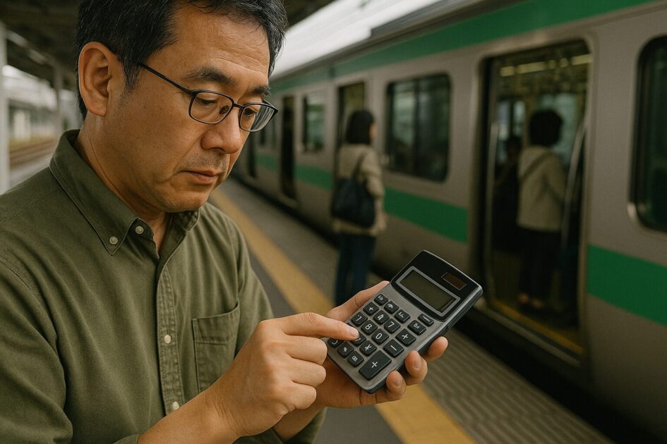貸し農園交通費計算｜公共交通の即算テンプレ（往復運賃×回数）