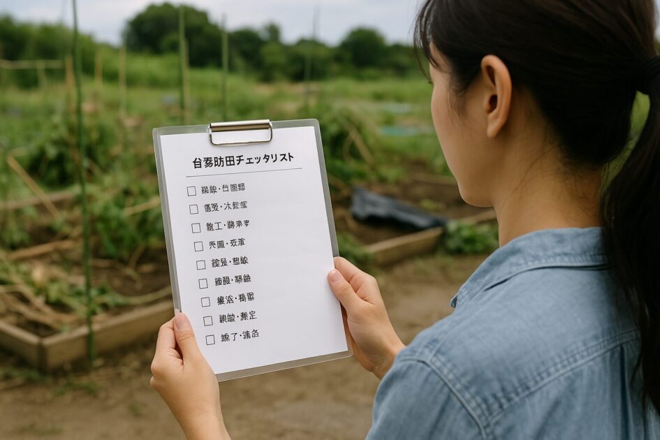 貸し農園台風復旧チェックリスト｜現場でそのまま使える短縮版