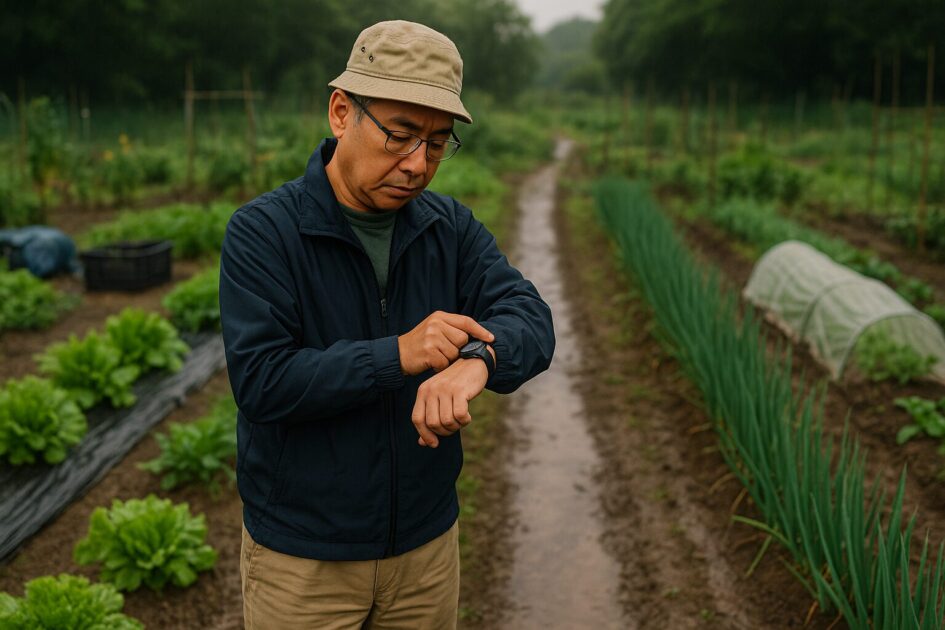 貸し農園雨上がりの入園可否は「10分チェック」で決める
