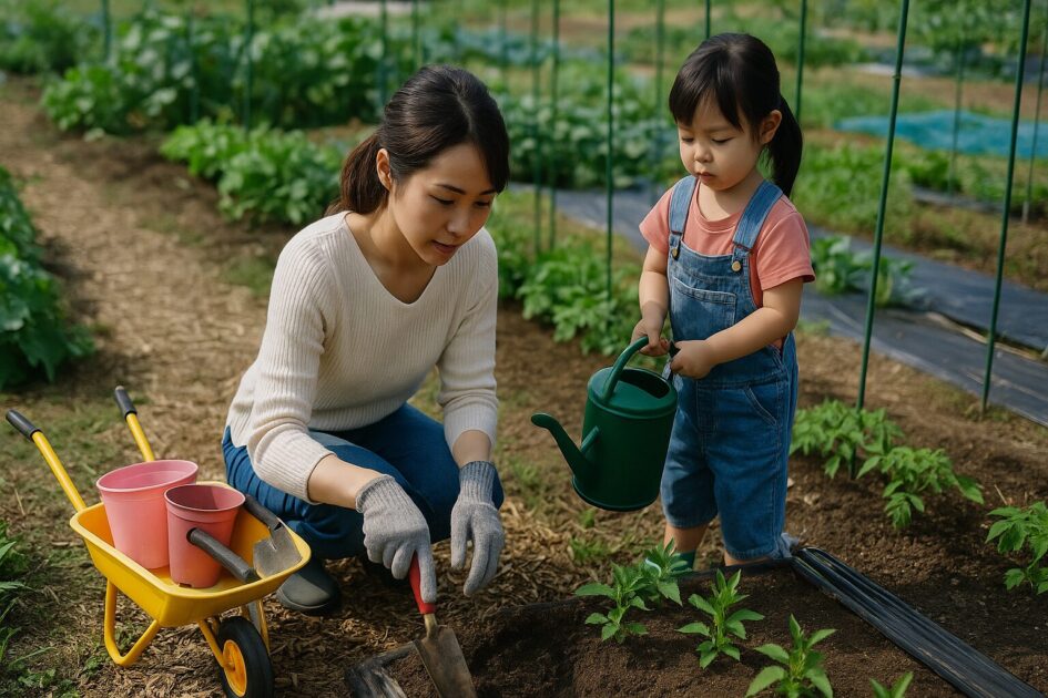 子どもの手伝いが増える畑は「待ち時間ゼロ」の仕組みから作る