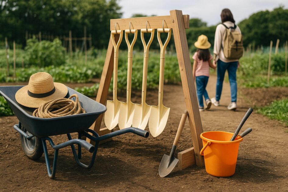 シェア畑の貸出道具｜運用の基本（1往復で完結）