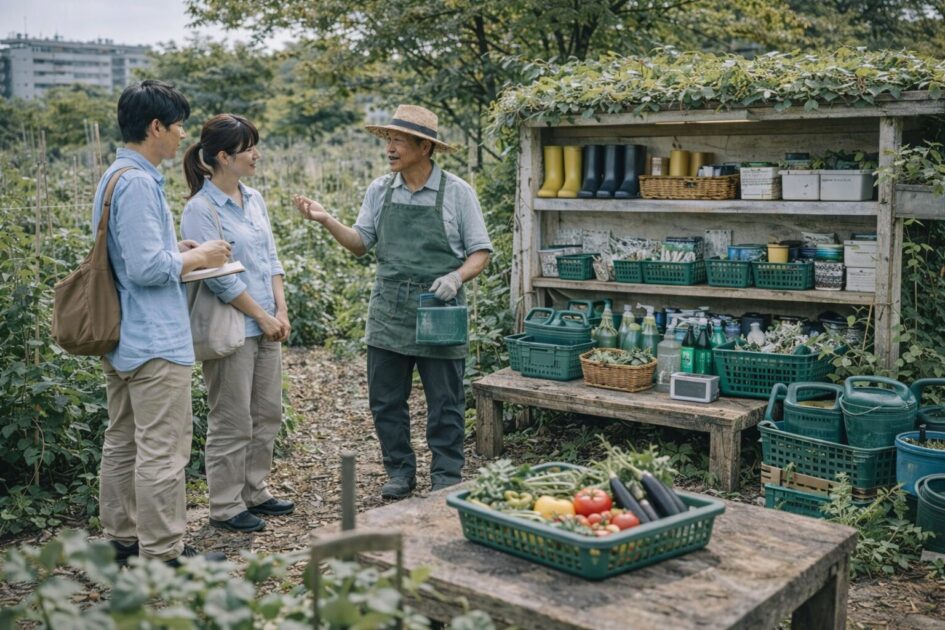 シェア畑横浜十日市場の設備とサービス内容｜手ぶらで通える理由