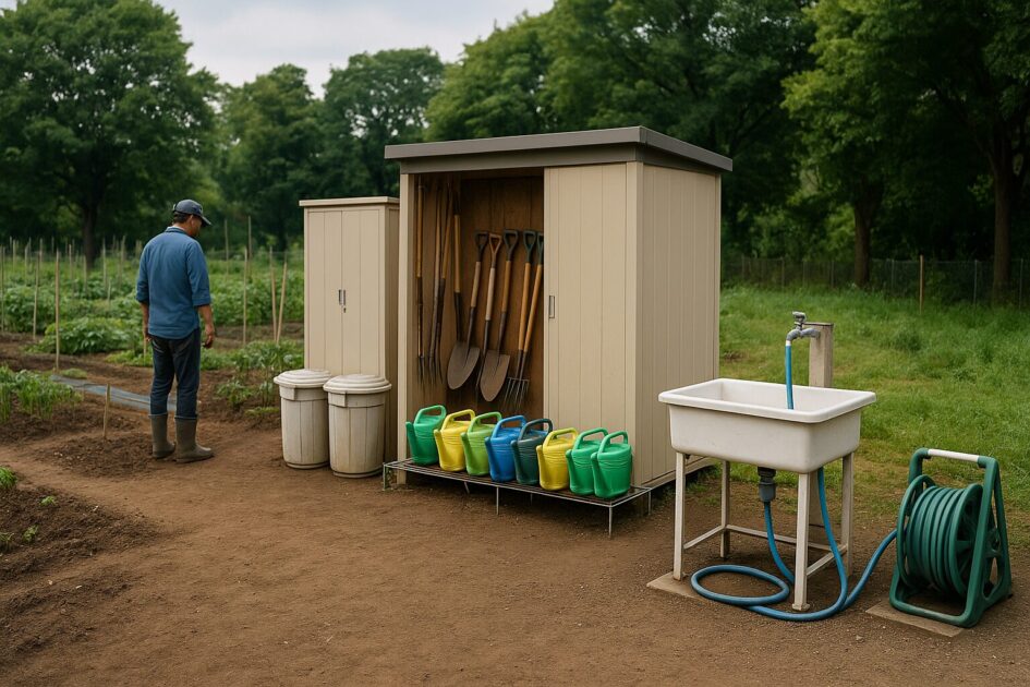 シェア畑川崎多摩の設備とサービス内容｜手ぶらで通える理由