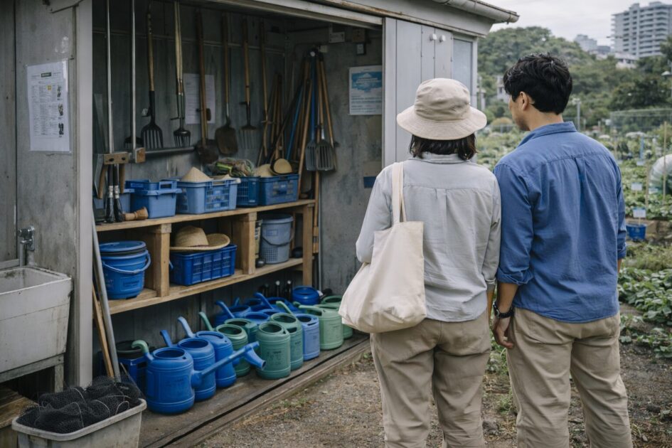 シェア畑の設備とサポート｜「手ぶら」で続く理由（農具・資材・相談）