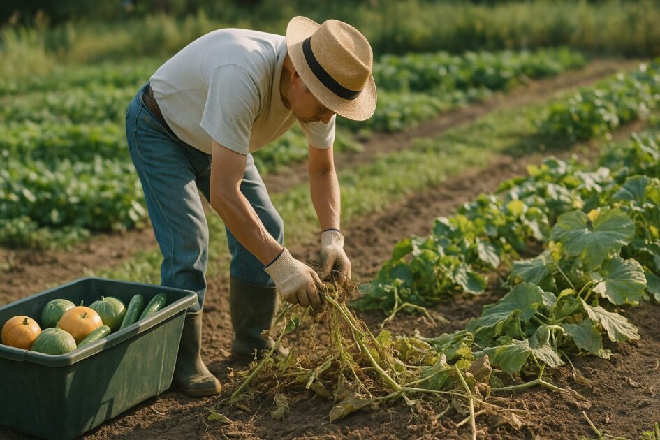 畑側の下処理：残渣の片付けと次シーズンに向けたひと手間