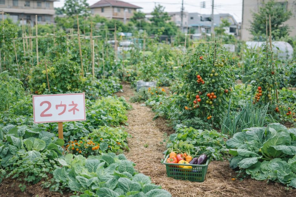 シェア畑本鵠沼の料金と区画サイズ｜「2ウネ」でどれくらい育つ？